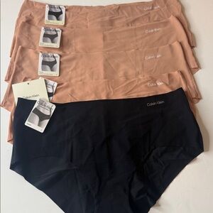 Calvin Klein Hipster Invisibles Panties 5 Pairs Size Large / 7